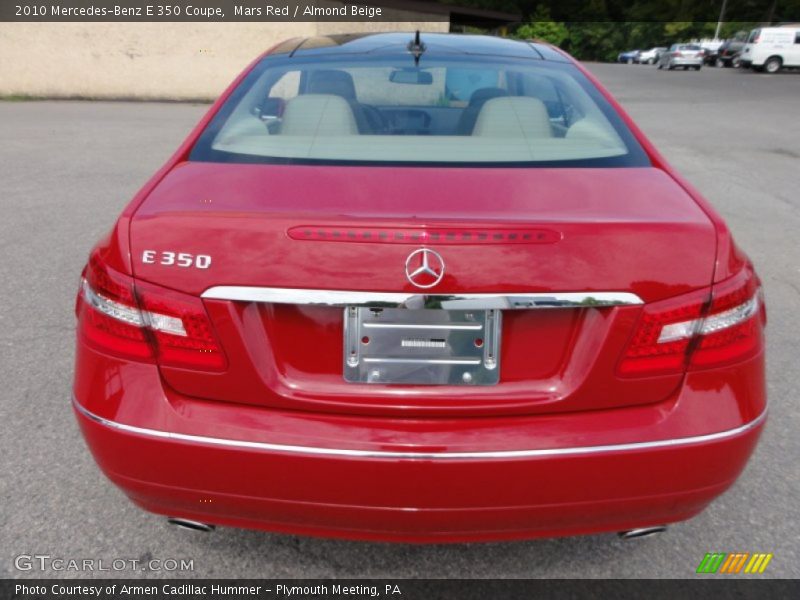 Mars Red / Almond Beige 2010 Mercedes-Benz E 350 Coupe
