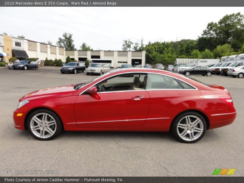 Mars Red / Almond Beige 2010 Mercedes-Benz E 350 Coupe