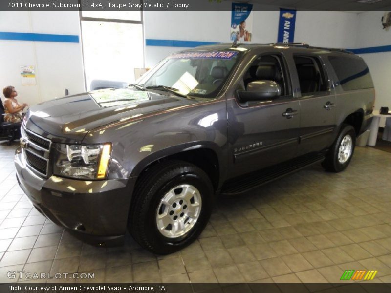 Taupe Gray Metallic / Ebony 2011 Chevrolet Suburban LT 4x4