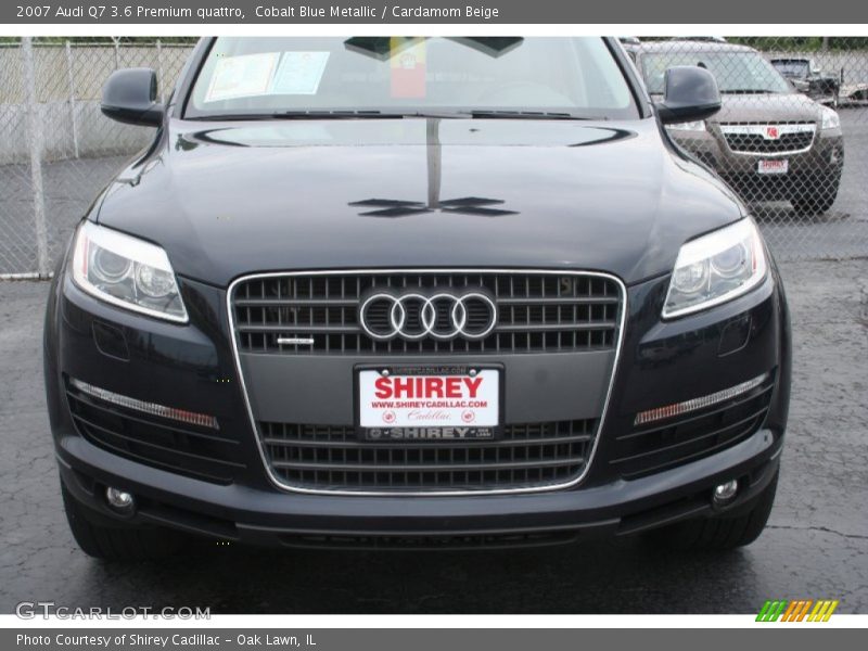 Cobalt Blue Metallic / Cardamom Beige 2007 Audi Q7 3.6 Premium quattro