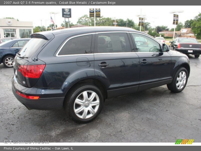 Cobalt Blue Metallic / Cardamom Beige 2007 Audi Q7 3.6 Premium quattro