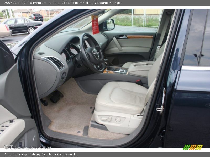 Cobalt Blue Metallic / Cardamom Beige 2007 Audi Q7 3.6 Premium quattro