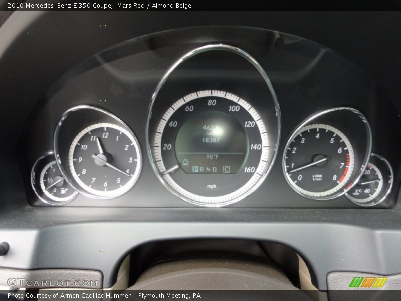 Mars Red / Almond Beige 2010 Mercedes-Benz E 350 Coupe