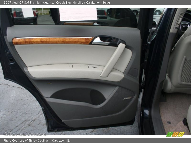 Cobalt Blue Metallic / Cardamom Beige 2007 Audi Q7 3.6 Premium quattro