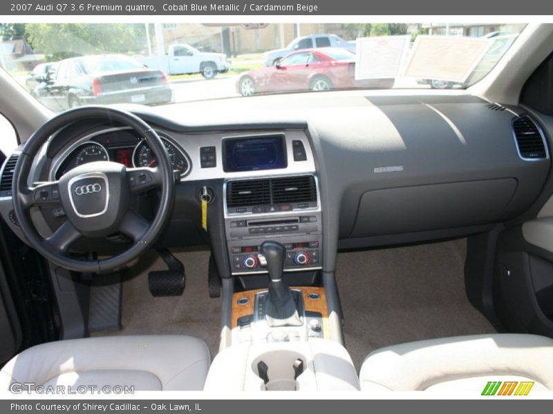 Cobalt Blue Metallic / Cardamom Beige 2007 Audi Q7 3.6 Premium quattro