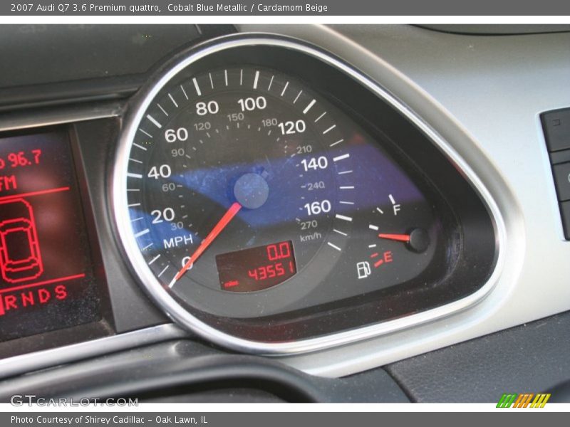 Cobalt Blue Metallic / Cardamom Beige 2007 Audi Q7 3.6 Premium quattro