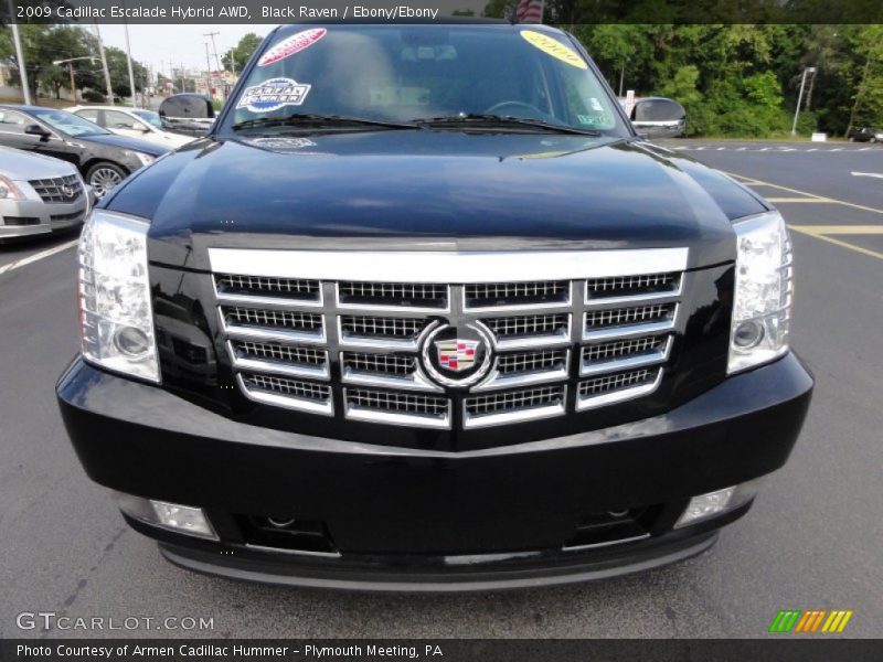 Black Raven / Ebony/Ebony 2009 Cadillac Escalade Hybrid AWD