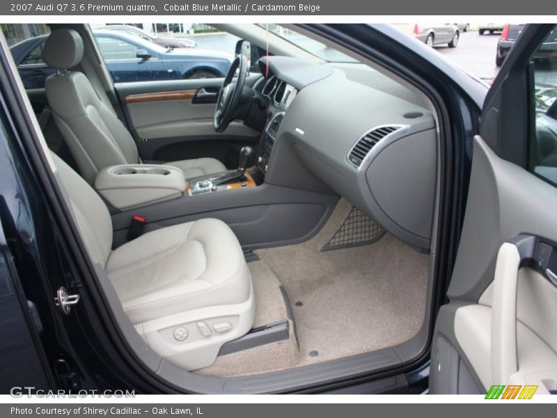 Cobalt Blue Metallic / Cardamom Beige 2007 Audi Q7 3.6 Premium quattro