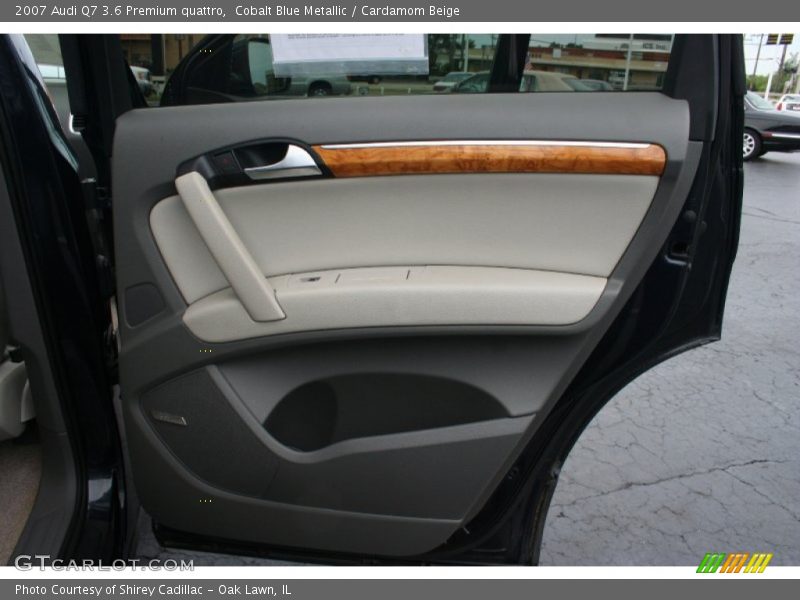 Cobalt Blue Metallic / Cardamom Beige 2007 Audi Q7 3.6 Premium quattro