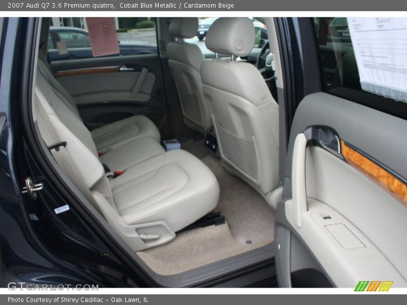 Cobalt Blue Metallic / Cardamom Beige 2007 Audi Q7 3.6 Premium quattro