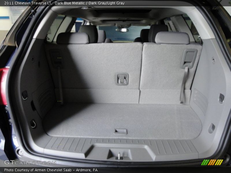 Dark Blue Metallic / Dark Gray/Light Gray 2011 Chevrolet Traverse LT