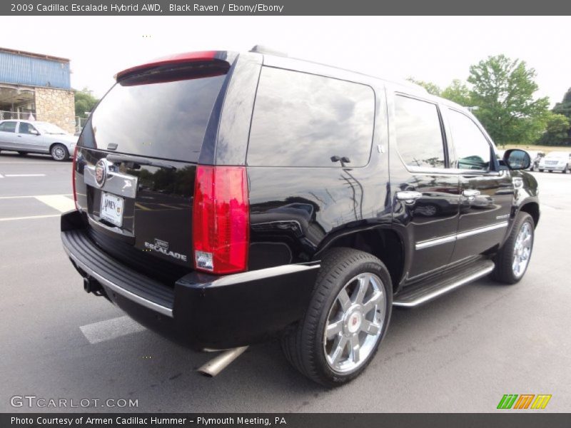 Black Raven / Ebony/Ebony 2009 Cadillac Escalade Hybrid AWD