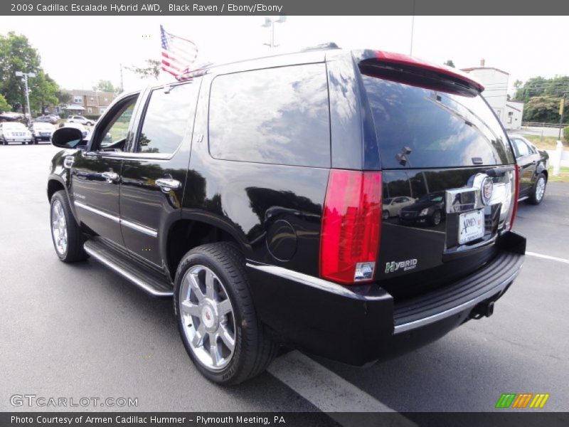 Black Raven / Ebony/Ebony 2009 Cadillac Escalade Hybrid AWD