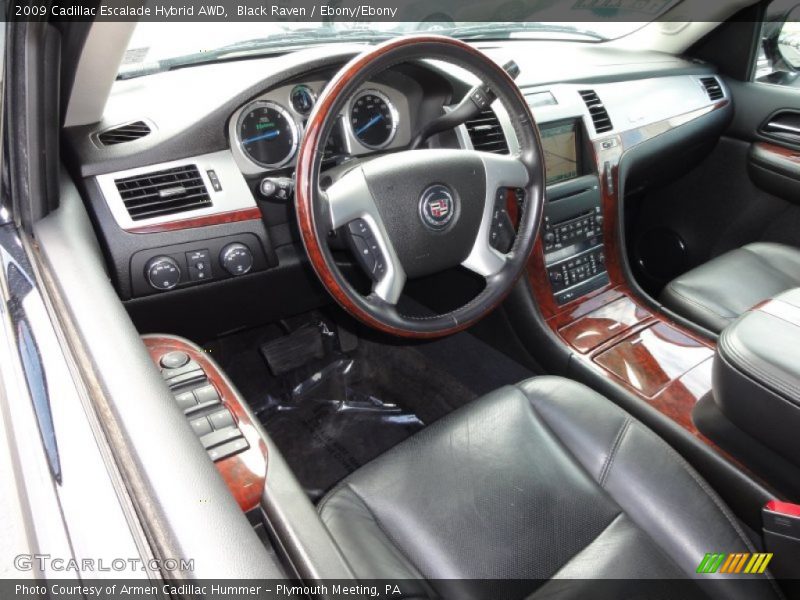 Ebony/Ebony Interior - 2009 Escalade Hybrid AWD 