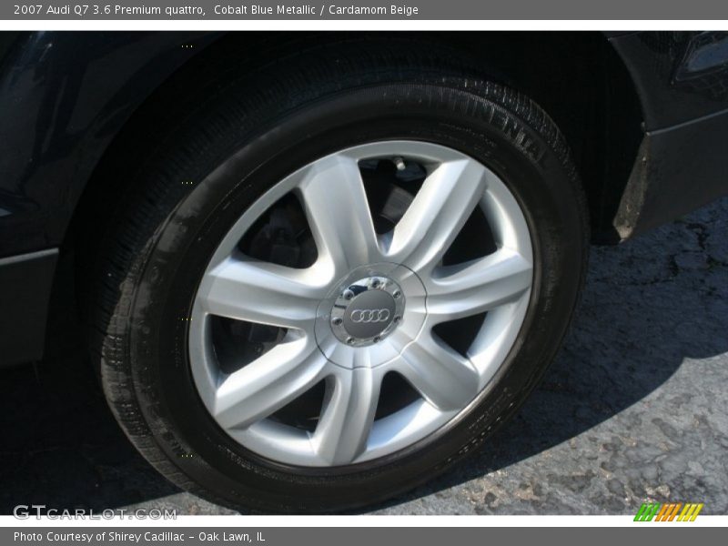 Cobalt Blue Metallic / Cardamom Beige 2007 Audi Q7 3.6 Premium quattro