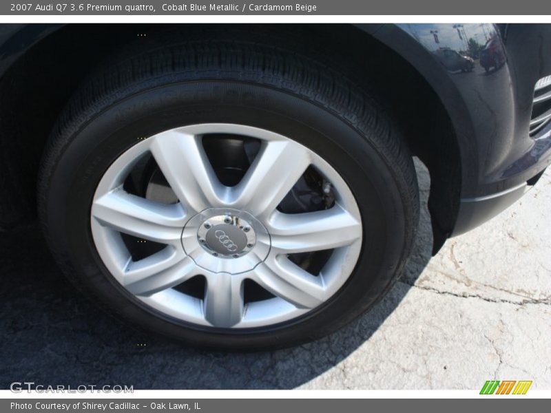 Cobalt Blue Metallic / Cardamom Beige 2007 Audi Q7 3.6 Premium quattro