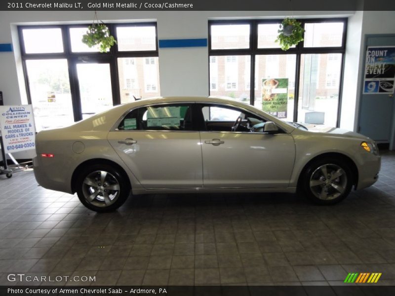 Gold Mist Metallic / Cocoa/Cashmere 2011 Chevrolet Malibu LT