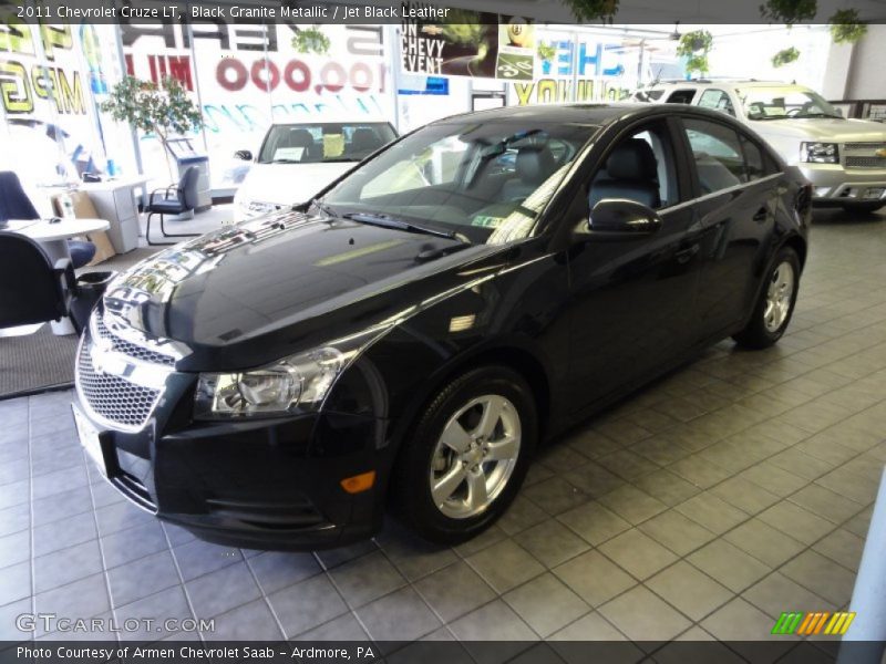 Black Granite Metallic / Jet Black Leather 2011 Chevrolet Cruze LT