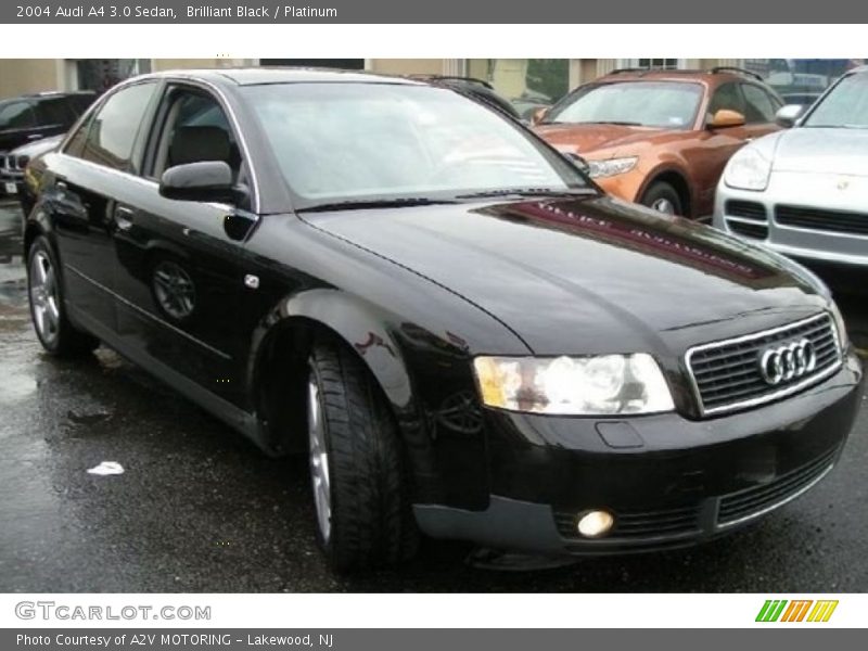 Brilliant Black / Platinum 2004 Audi A4 3.0 Sedan