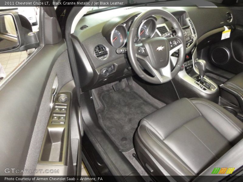 Black Granite Metallic / Jet Black Leather 2011 Chevrolet Cruze LT