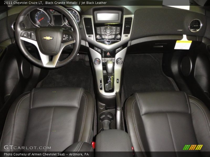 Black Granite Metallic / Jet Black Leather 2011 Chevrolet Cruze LT