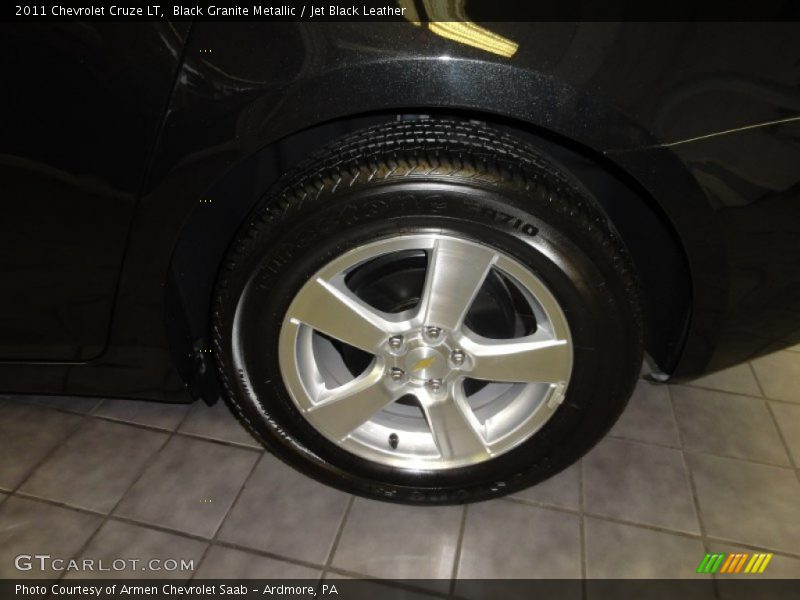 Black Granite Metallic / Jet Black Leather 2011 Chevrolet Cruze LT