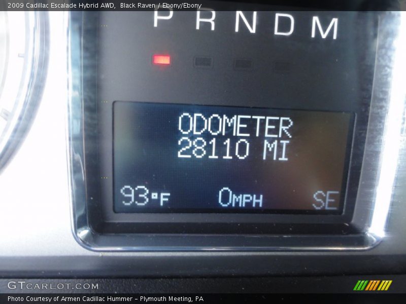 Black Raven / Ebony/Ebony 2009 Cadillac Escalade Hybrid AWD