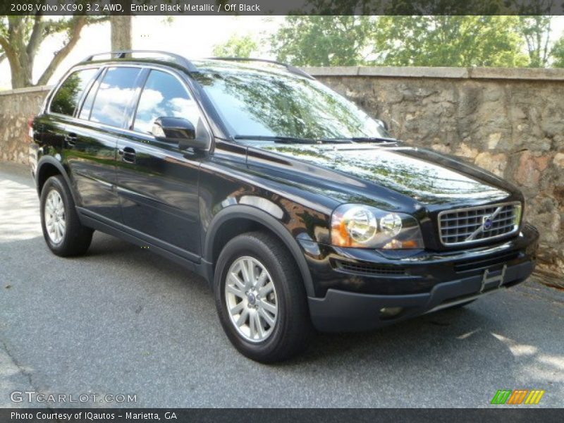 Ember Black Metallic / Off Black 2008 Volvo XC90 3.2 AWD