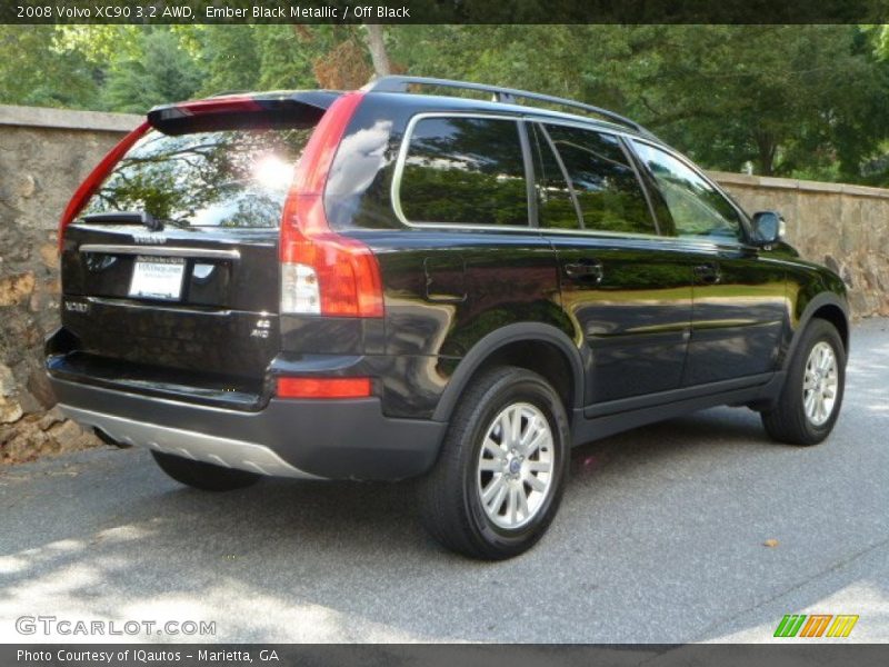 Ember Black Metallic / Off Black 2008 Volvo XC90 3.2 AWD