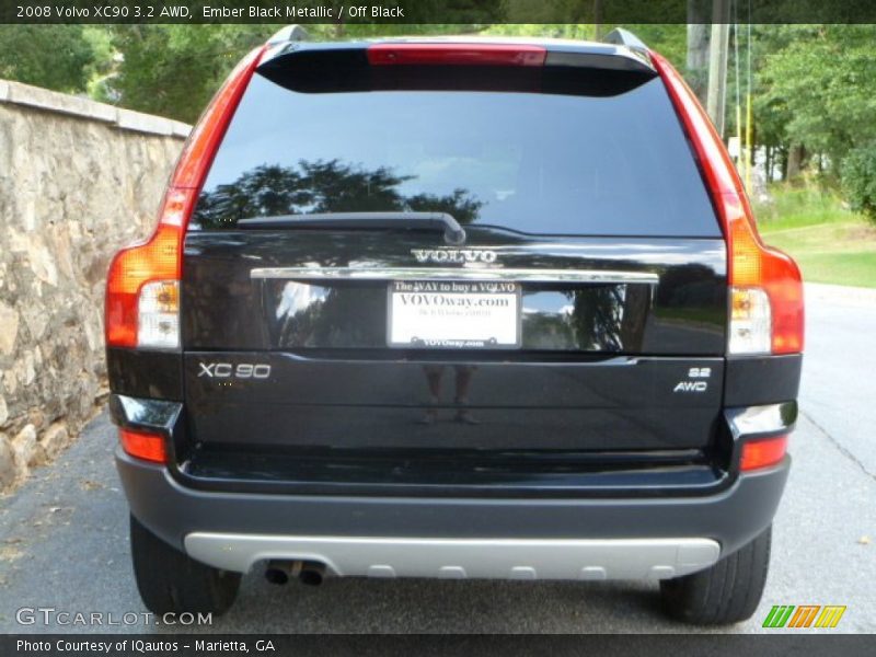 Ember Black Metallic / Off Black 2008 Volvo XC90 3.2 AWD