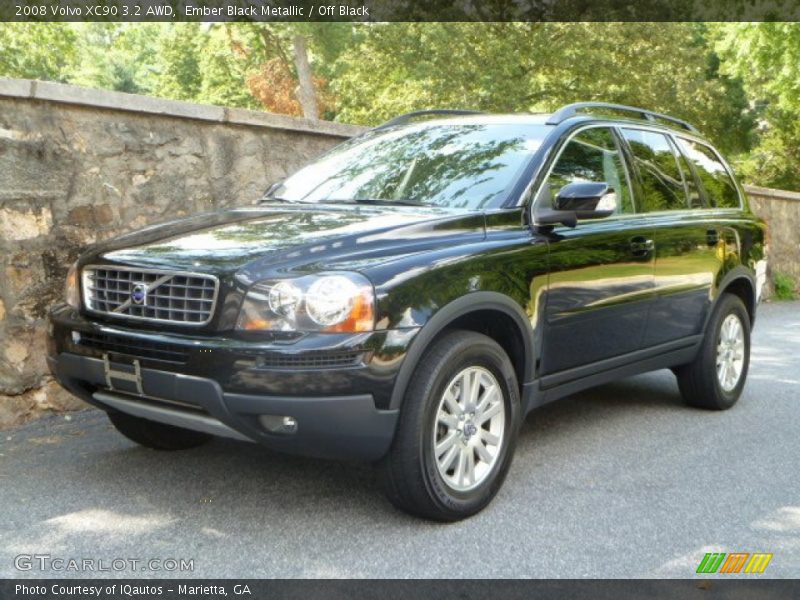 Ember Black Metallic / Off Black 2008 Volvo XC90 3.2 AWD