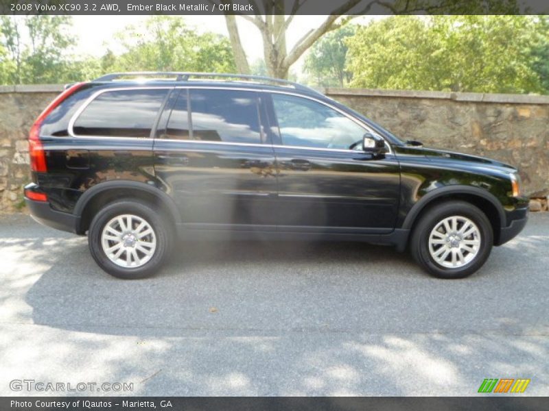 Ember Black Metallic / Off Black 2008 Volvo XC90 3.2 AWD