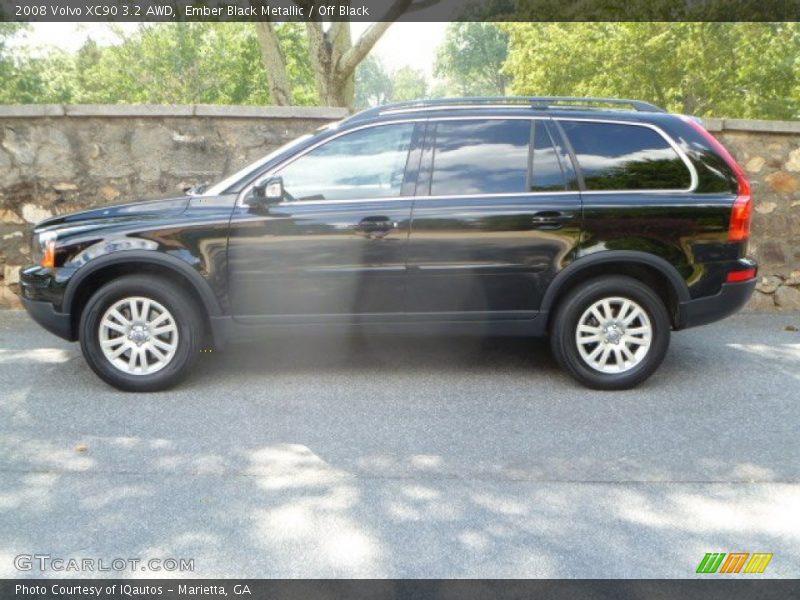 Ember Black Metallic / Off Black 2008 Volvo XC90 3.2 AWD