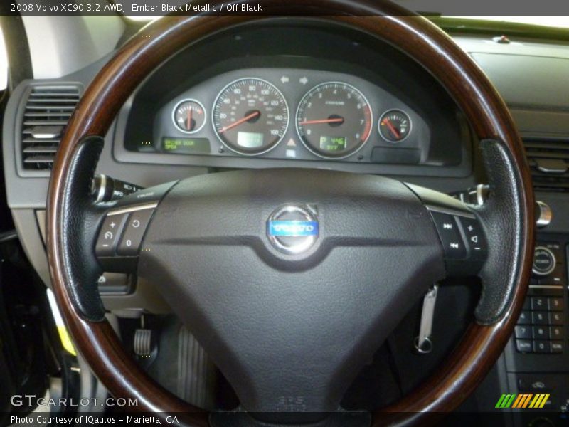 Ember Black Metallic / Off Black 2008 Volvo XC90 3.2 AWD