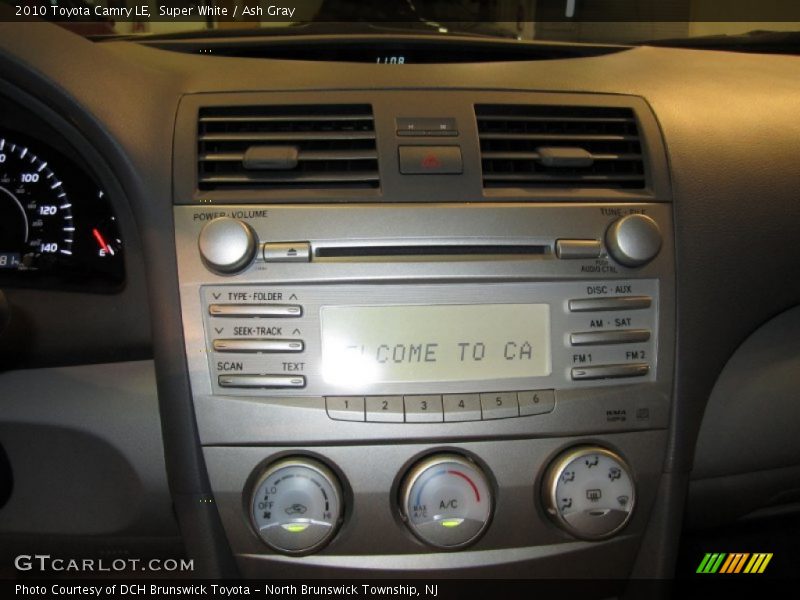 Super White / Ash Gray 2010 Toyota Camry LE