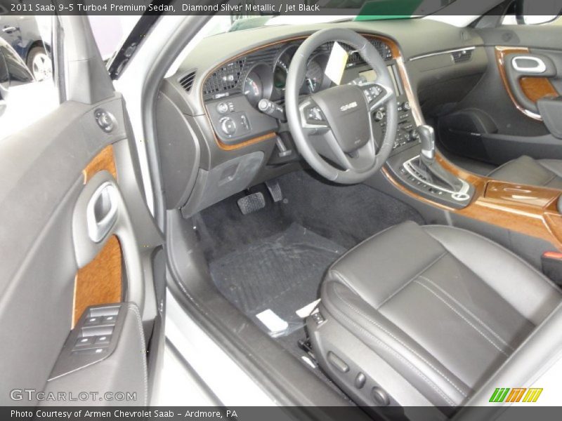 Diamond Silver Metallic / Jet Black 2011 Saab 9-5 Turbo4 Premium Sedan