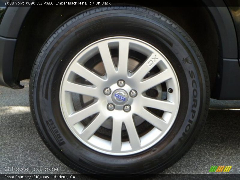 Ember Black Metallic / Off Black 2008 Volvo XC90 3.2 AWD