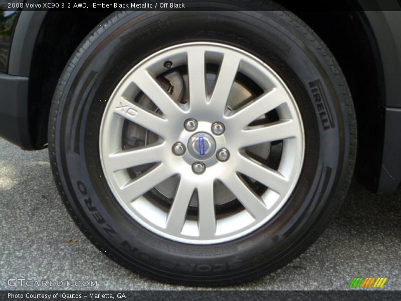 Ember Black Metallic / Off Black 2008 Volvo XC90 3.2 AWD