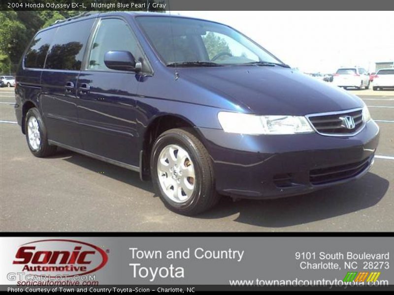 Midnight Blue Pearl / Gray 2004 Honda Odyssey EX-L