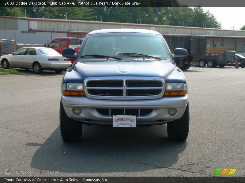 Patriot Blue Pearl / Dark Slate Gray 2003 Dodge Dakota SLT Club Cab 4x4