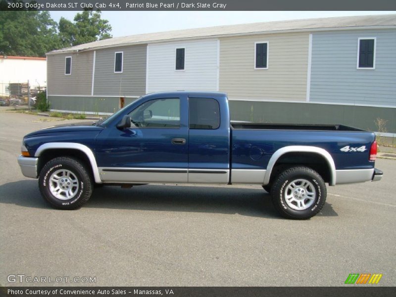  2003 Dakota SLT Club Cab 4x4 Patriot Blue Pearl