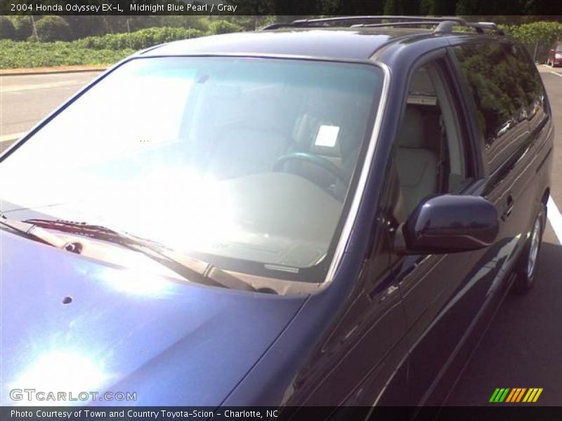 Midnight Blue Pearl / Gray 2004 Honda Odyssey EX-L