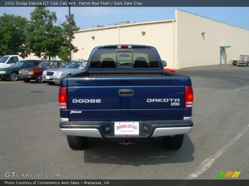 Patriot Blue Pearl / Dark Slate Gray 2003 Dodge Dakota SLT Club Cab 4x4