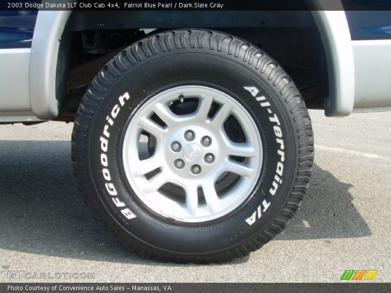 Patriot Blue Pearl / Dark Slate Gray 2003 Dodge Dakota SLT Club Cab 4x4
