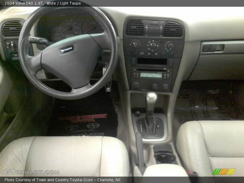 White / Light Taupe 2004 Volvo S40 1.9T