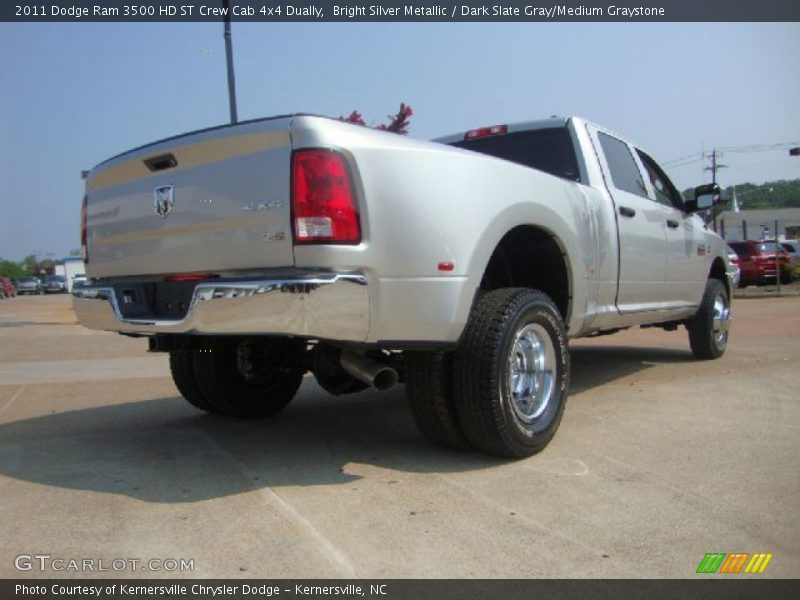 Bright Silver Metallic / Dark Slate Gray/Medium Graystone 2011 Dodge Ram 3500 HD ST Crew Cab 4x4 Dually