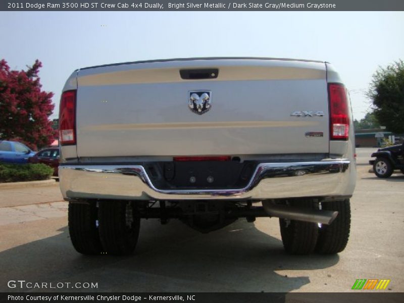 Bright Silver Metallic / Dark Slate Gray/Medium Graystone 2011 Dodge Ram 3500 HD ST Crew Cab 4x4 Dually