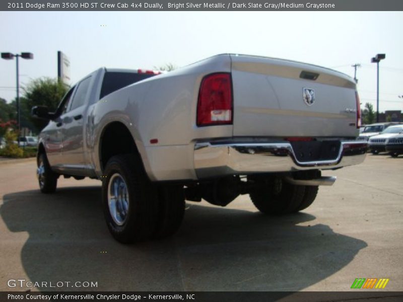 Bright Silver Metallic / Dark Slate Gray/Medium Graystone 2011 Dodge Ram 3500 HD ST Crew Cab 4x4 Dually