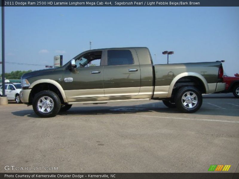  2011 Ram 2500 HD Laramie Longhorn Mega Cab 4x4 Sagebrush Pearl