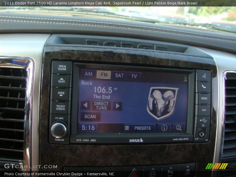 Controls of 2011 Ram 2500 HD Laramie Longhorn Mega Cab 4x4